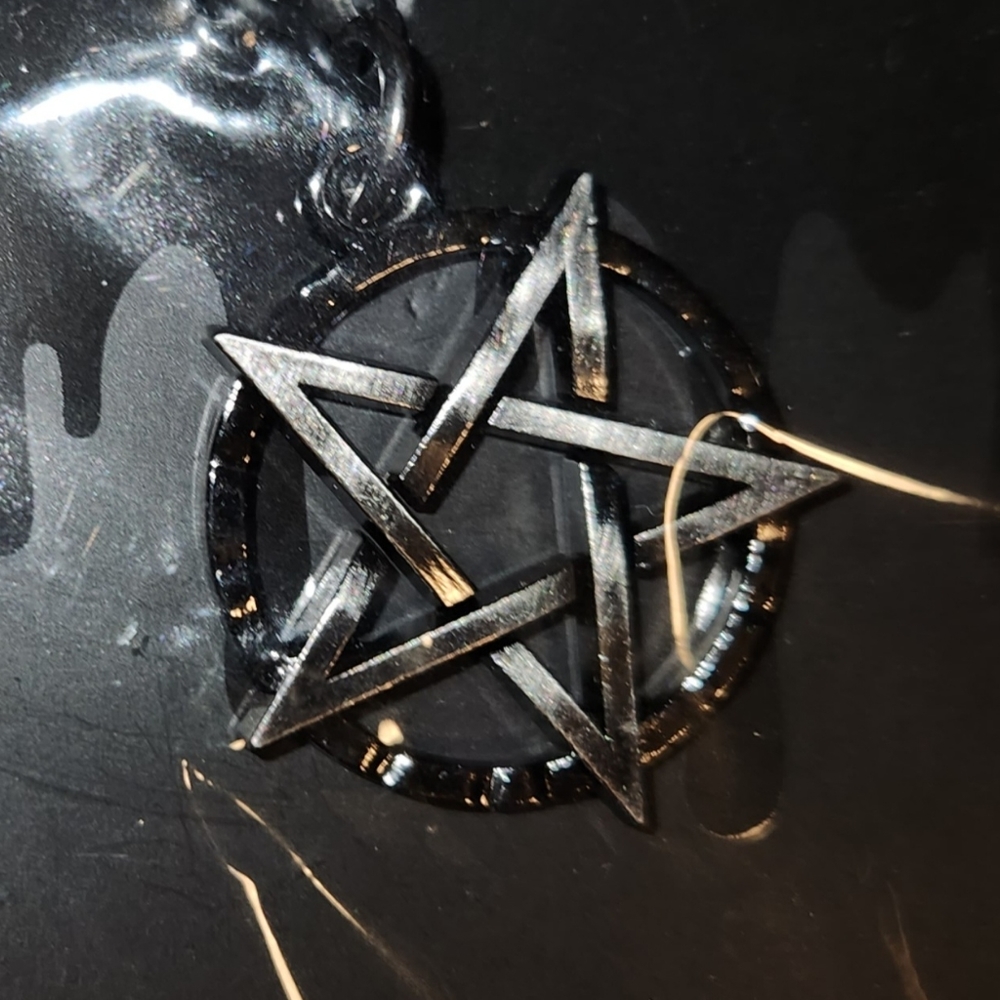 Pentagram necklace charm